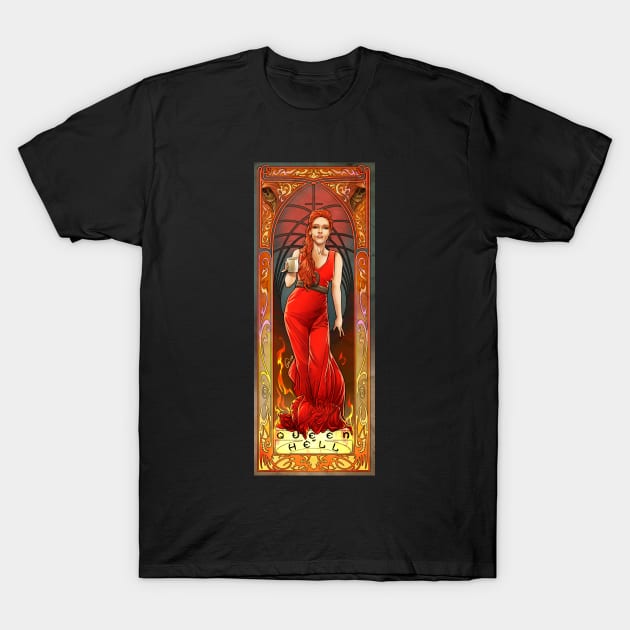 Rowena Queen of Hell T-Shirt by GioGui